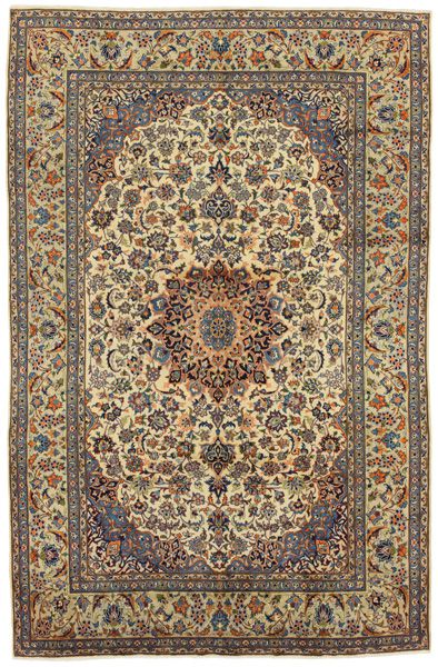Kashan - erittäin vanhoja Persialainen matto 452x295