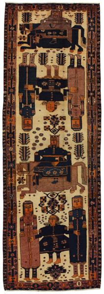 Lori - Bakhtiari Persialainen matto 422x140
