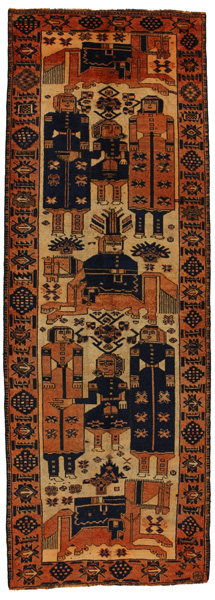 Bakhtiari - Qashqai Persialainen matto 352x122
