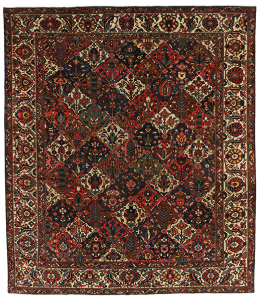 Bakhtiari - erittäin vanhoja Persialainen matto 397x345